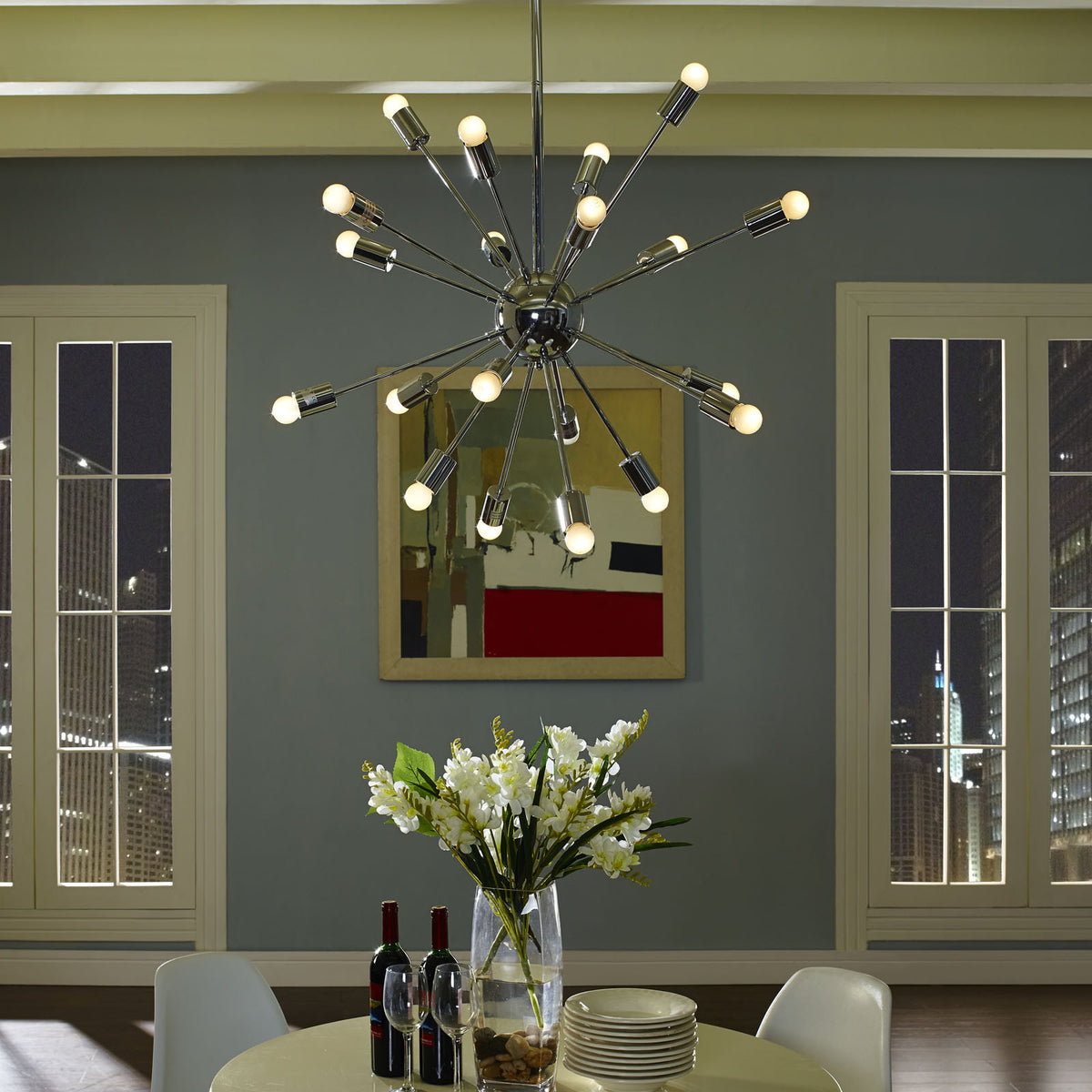 Valley Pendant Light Silver