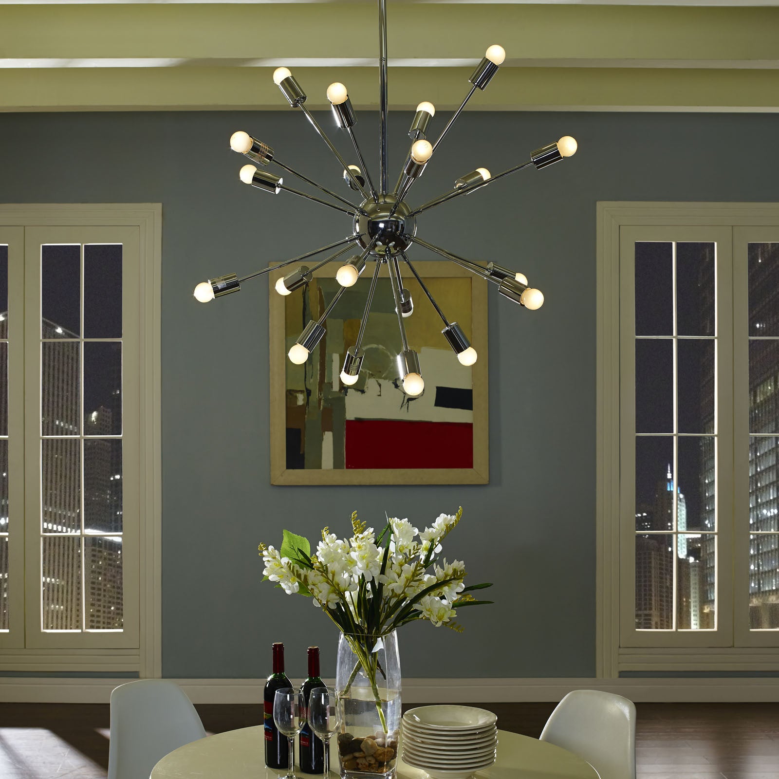 Valley Pendant Light Silver