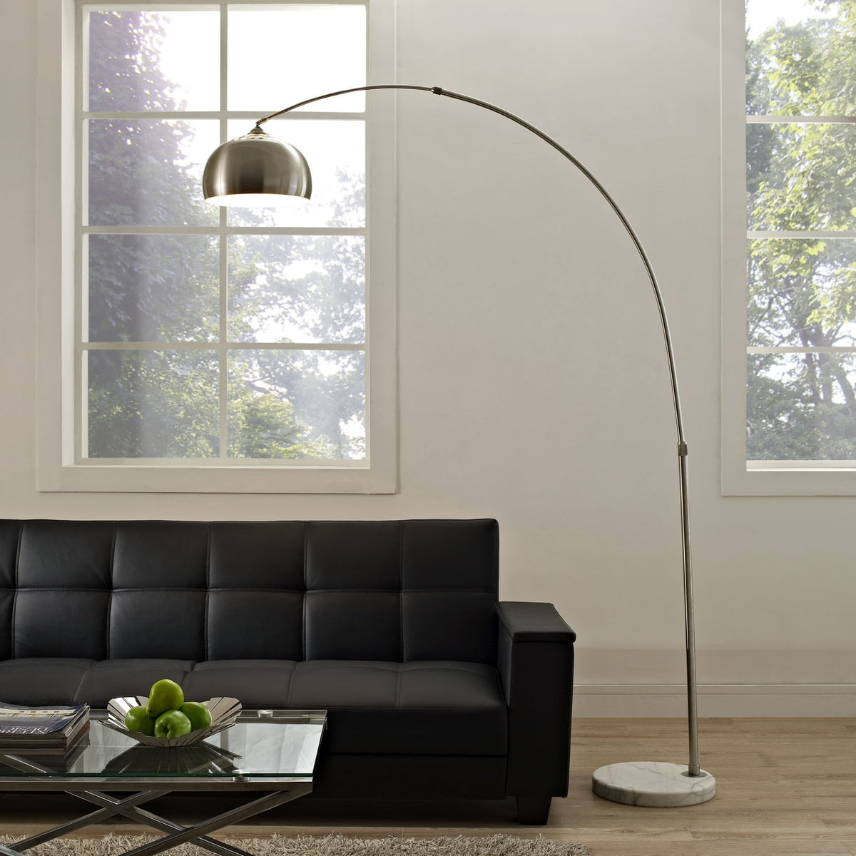 Sun Round Floor Lamp White