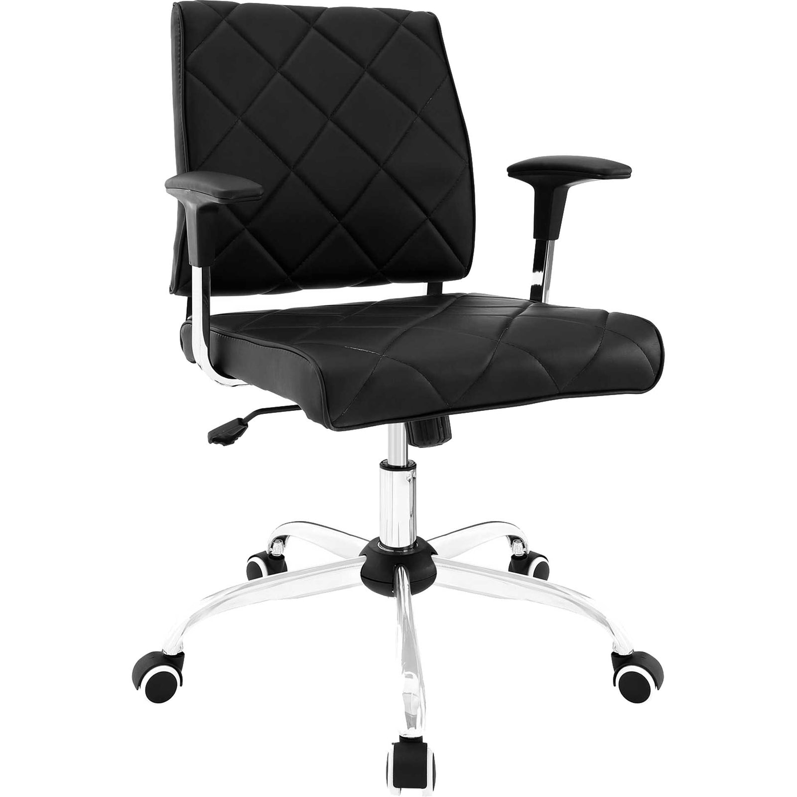 Lattimore Vinyl Office Chair Black
