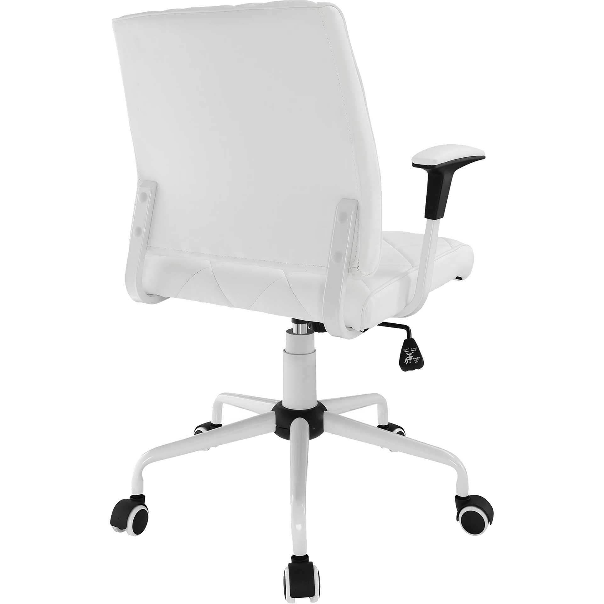 Lochsa Vinyl Office Chair White