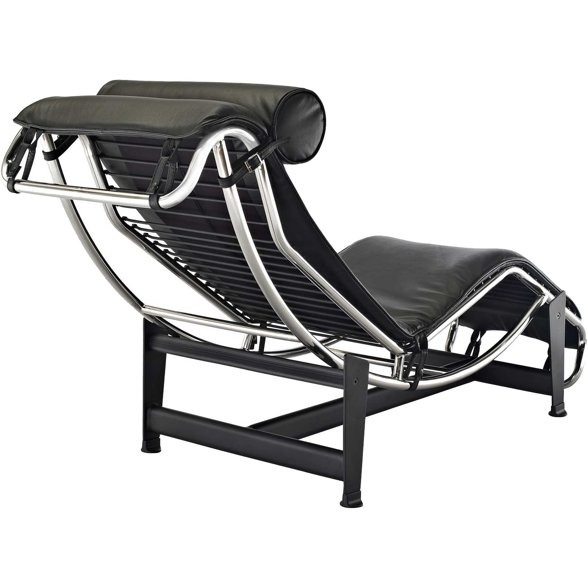 Chant Leather Chaise Black