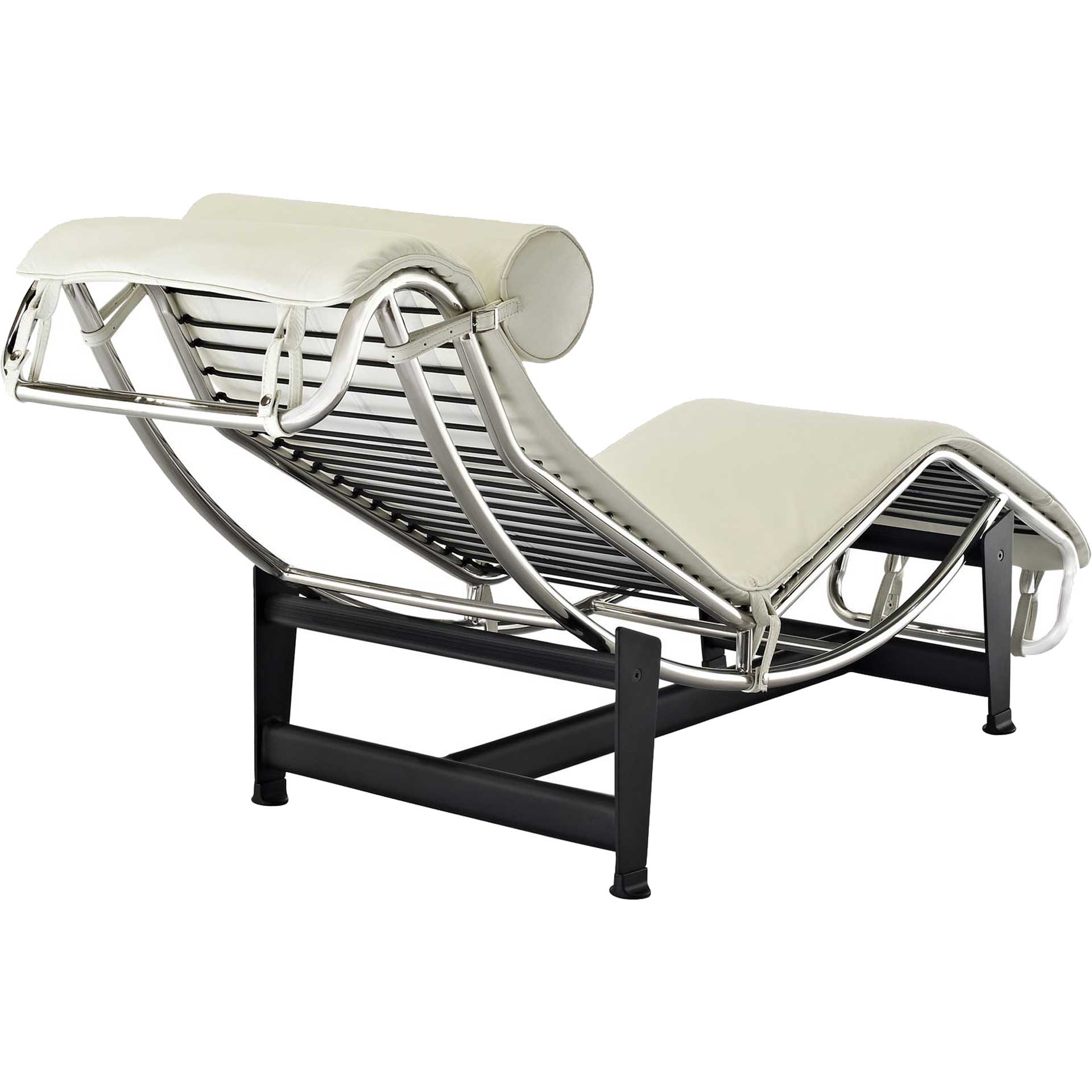 Chant Leather Chaise White