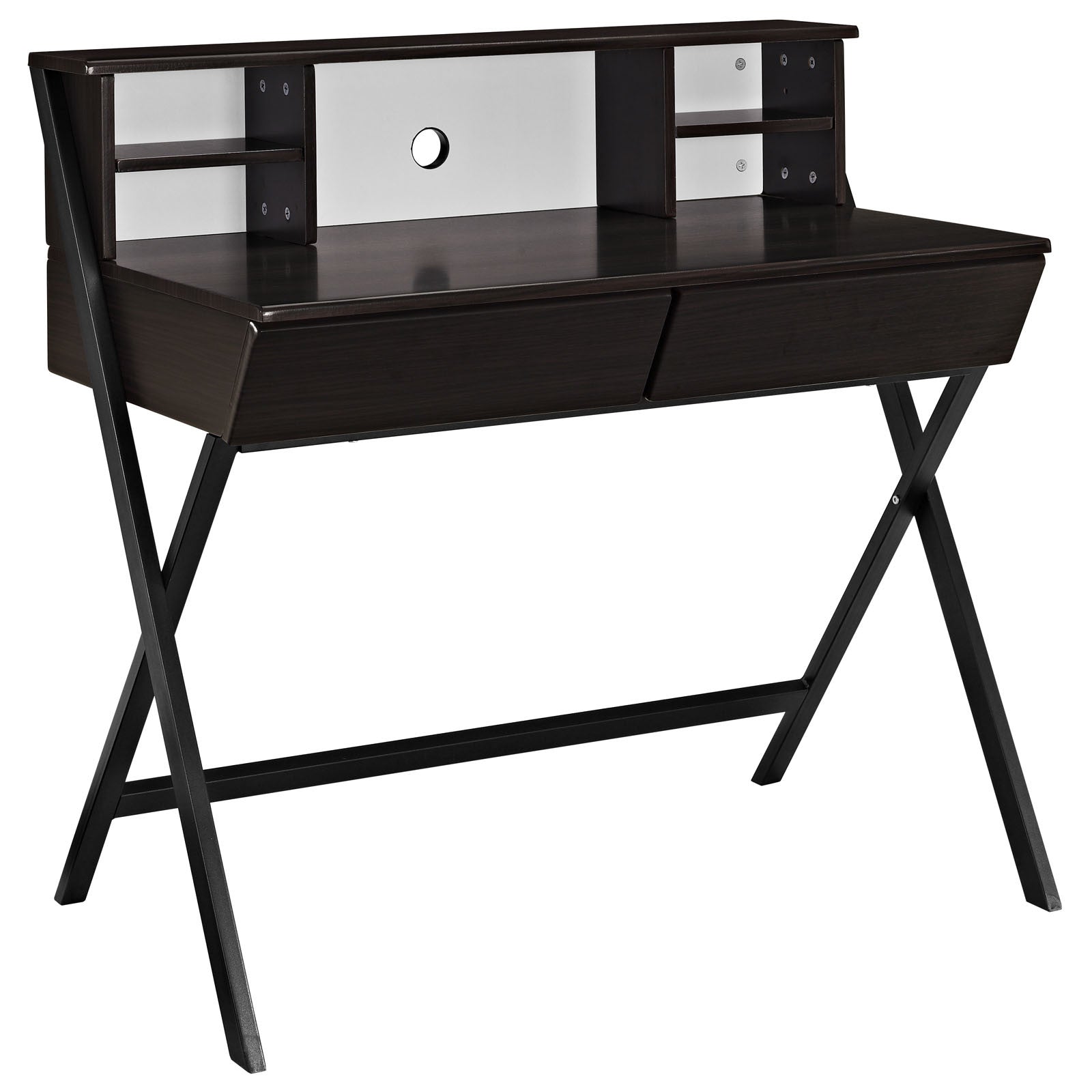 Troy Office Desk Dark Walnut