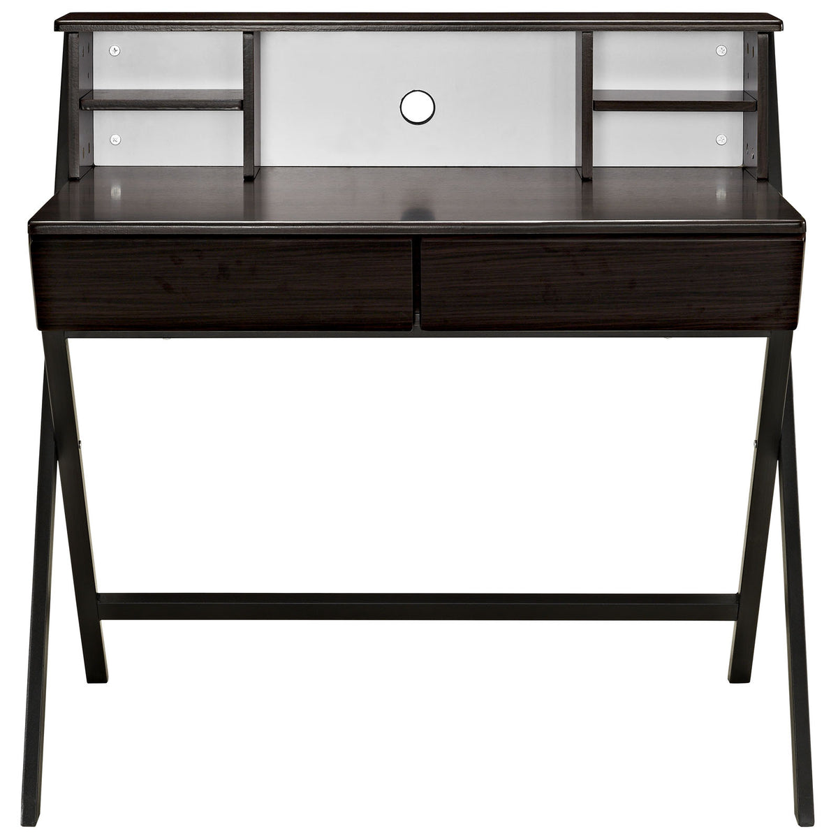 Troy Office Desk Dark Walnut