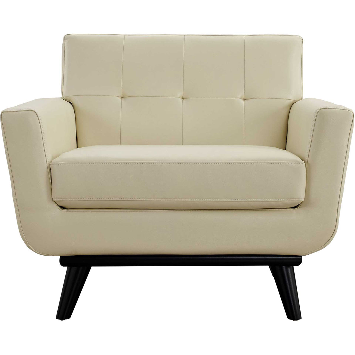 Emory Leather Armchair Beige