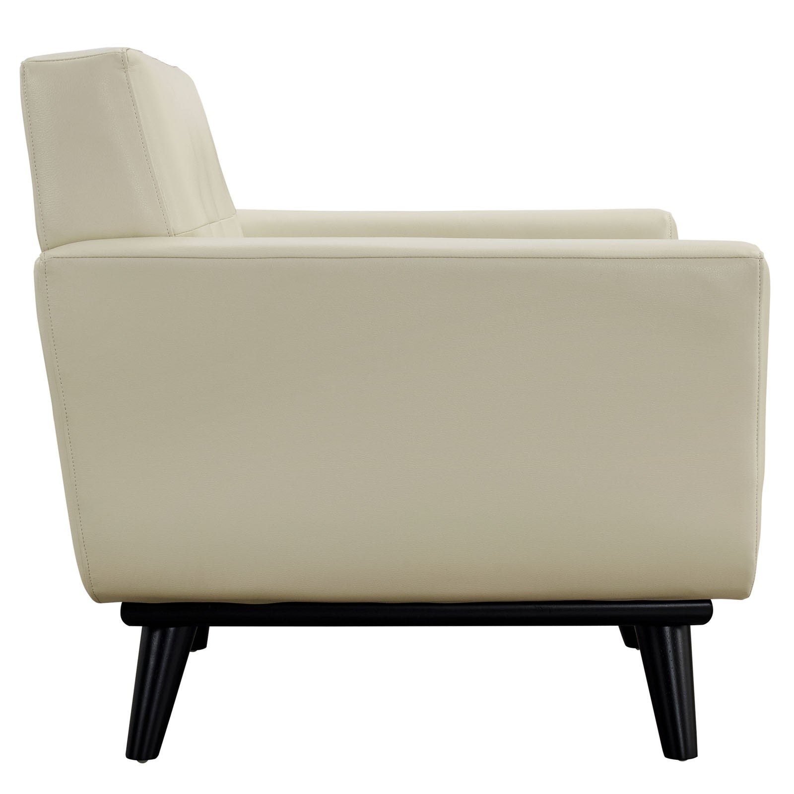 Emory Leather Armchair Beige