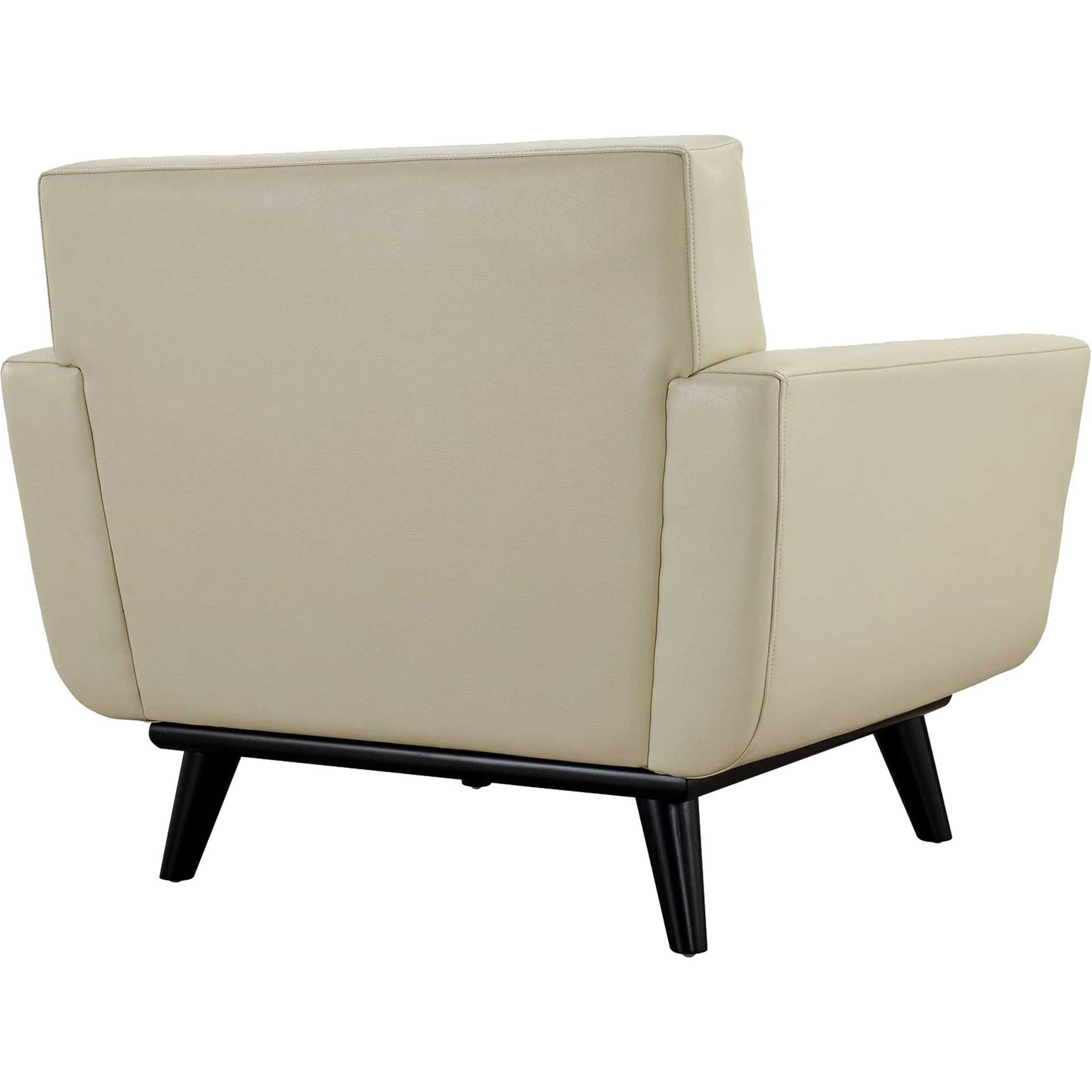 Emory Leather Armchair Beige