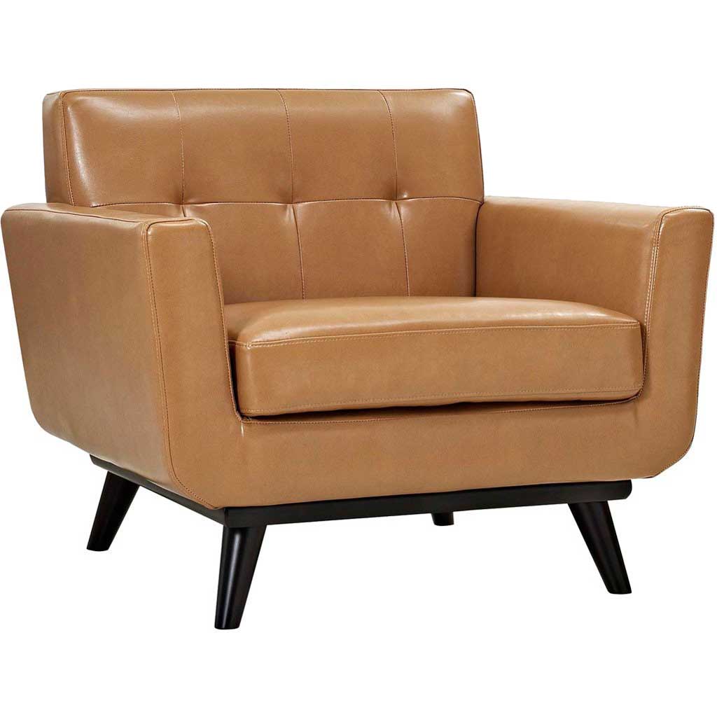 Emory Leather Armchair Tan