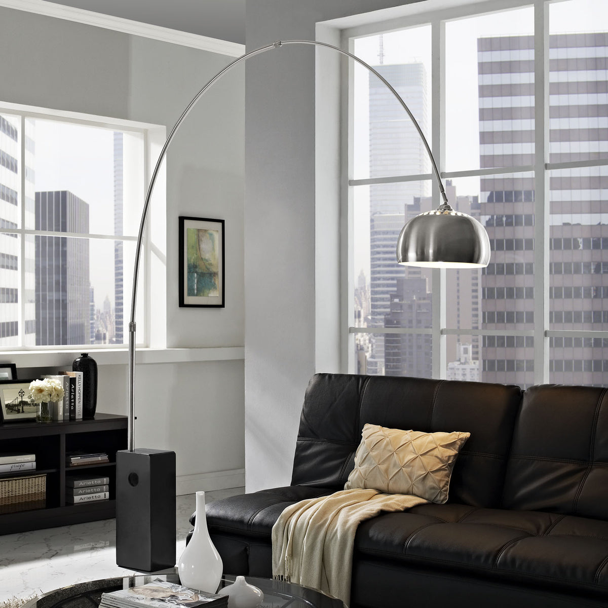 Sun Cube Floor Lamp Black