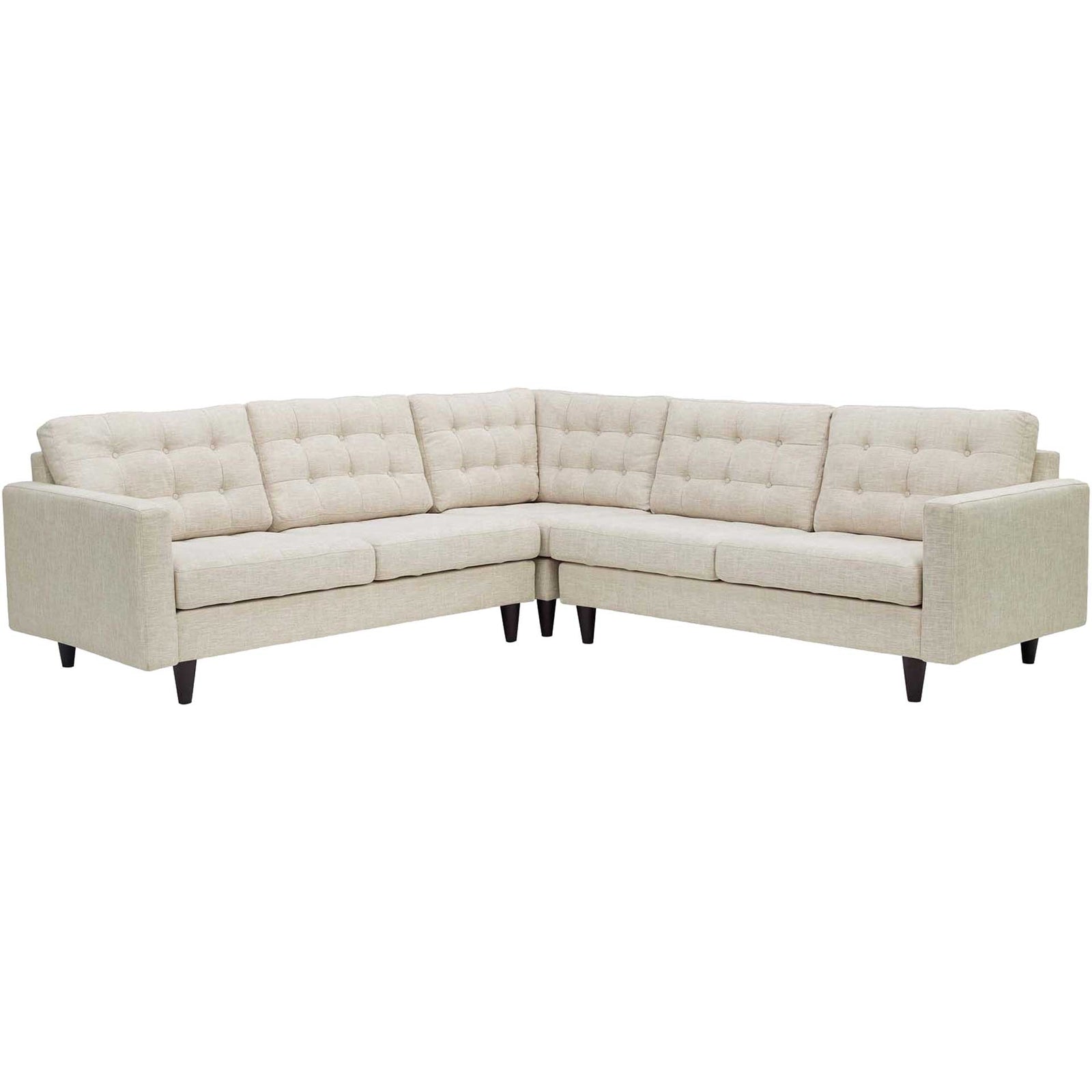 Era Fabric Corner Sectional Sofa Beige