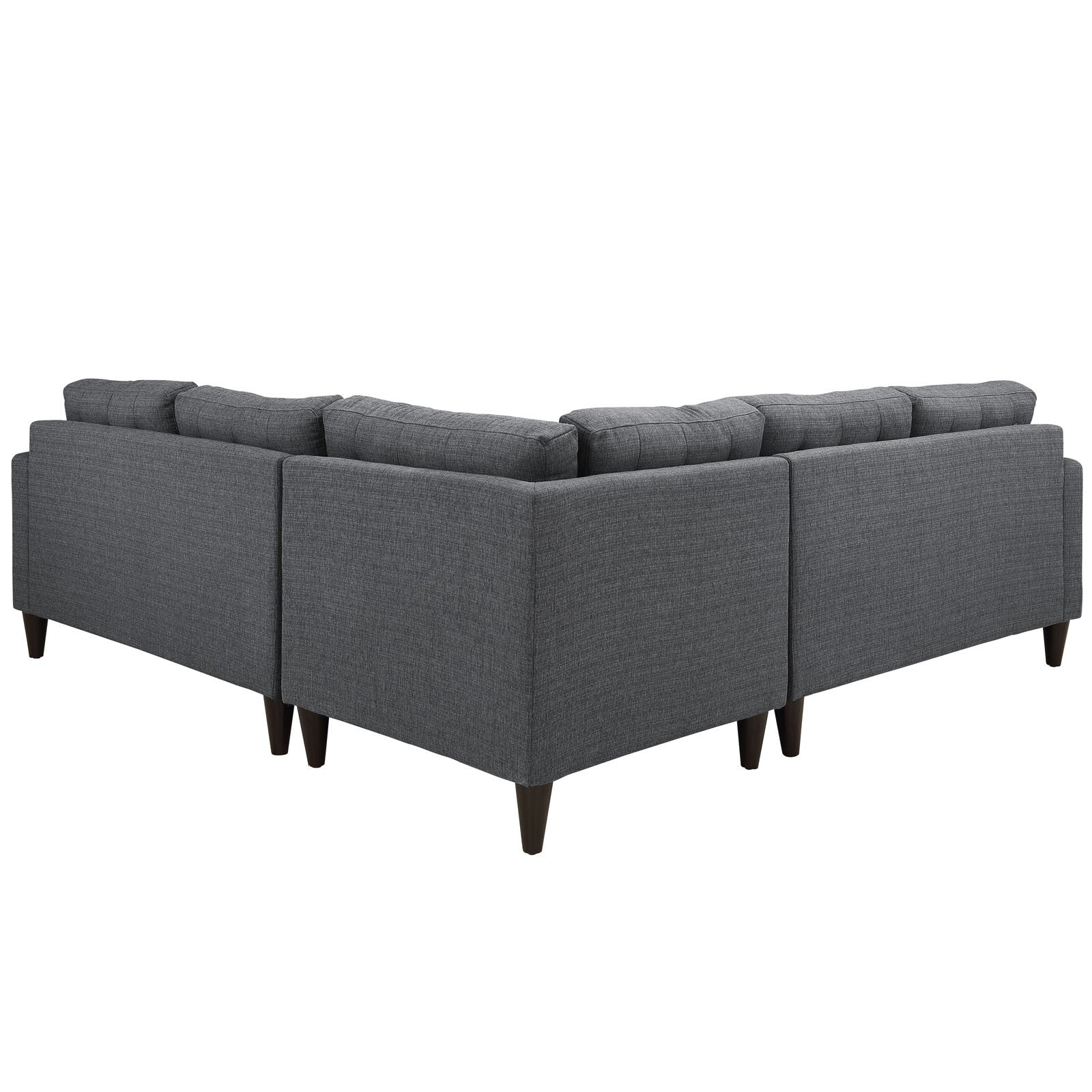 Era Fabric Corner Sectional Sofa Gray