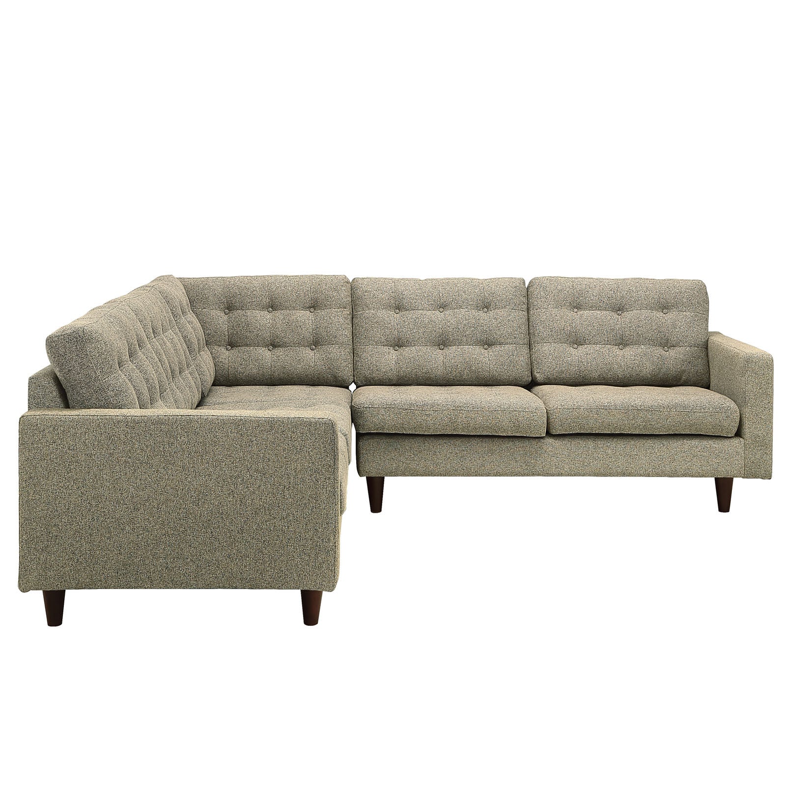 Era Fabric Corner Sectional Sofa Granite