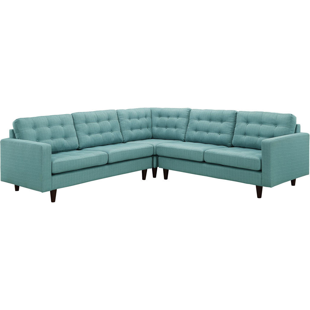 Era Fabric Corner Sectional Sofa Laguna