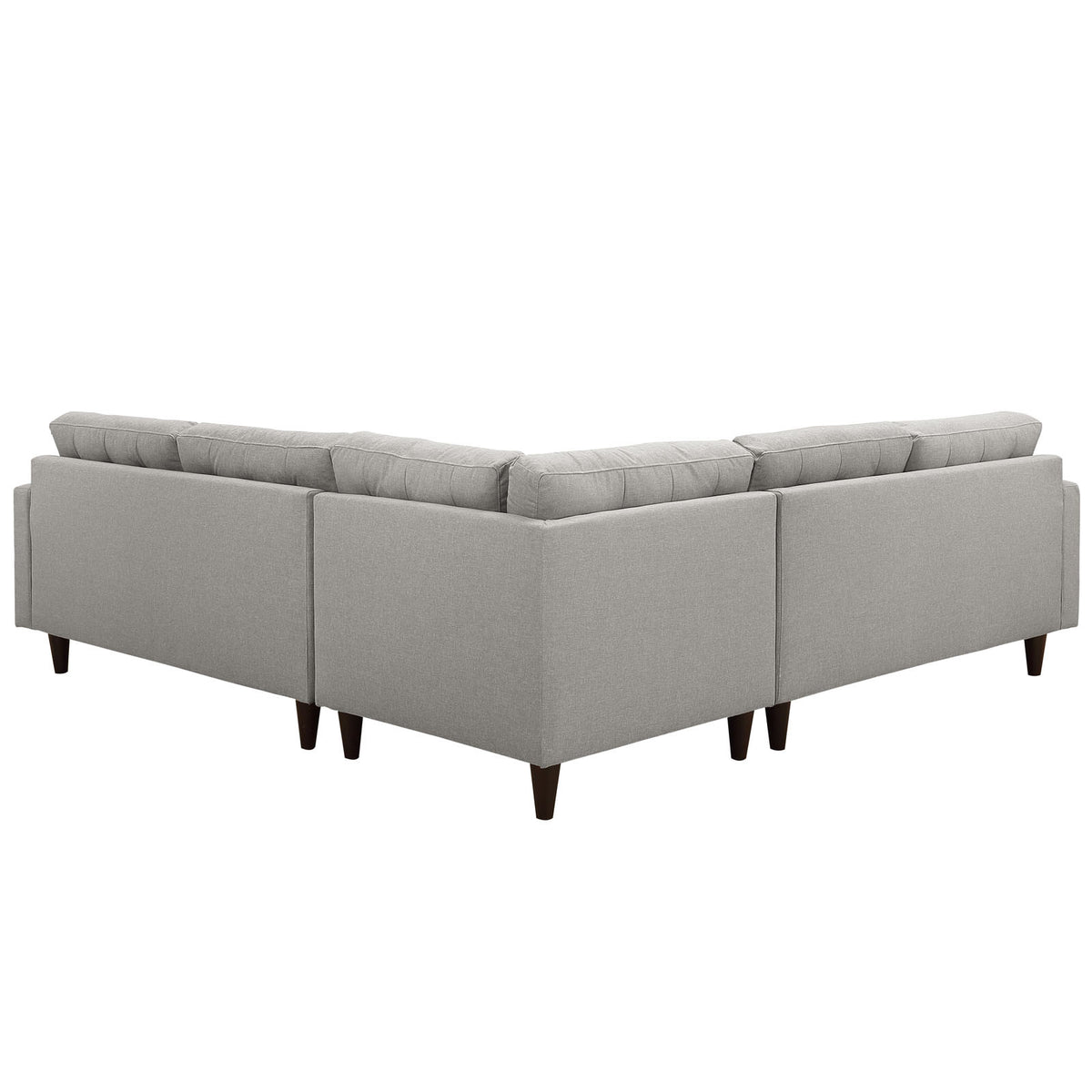 Era Fabric Corner Sectional Sofa Light Gray