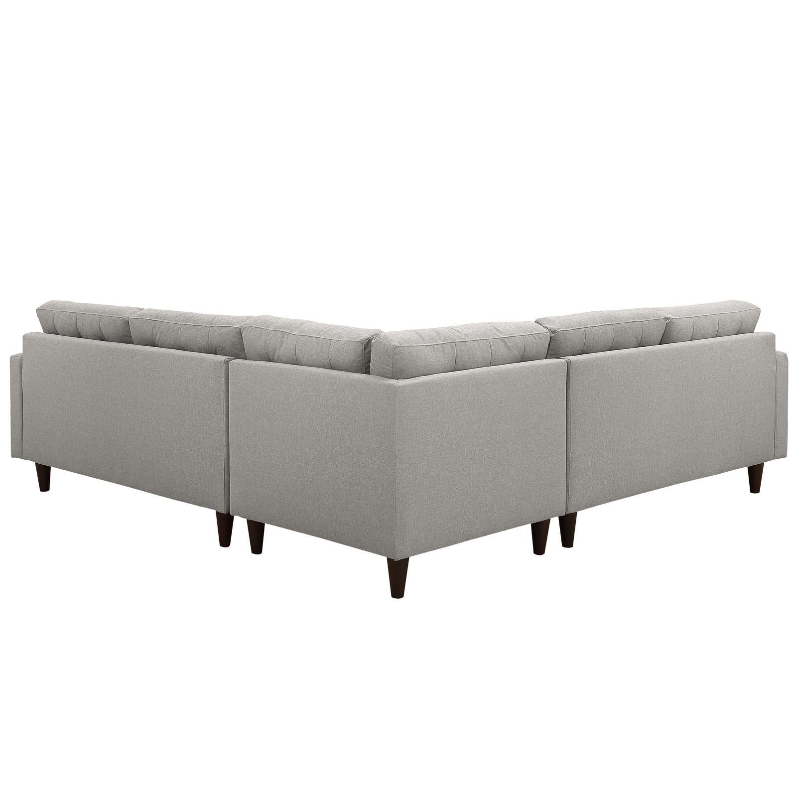 Era Fabric Corner Sectional Sofa Light Gray