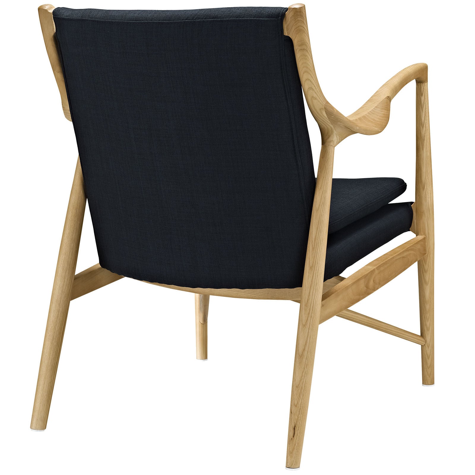 Minerva Upholstered Lounge Chair Birch Black
