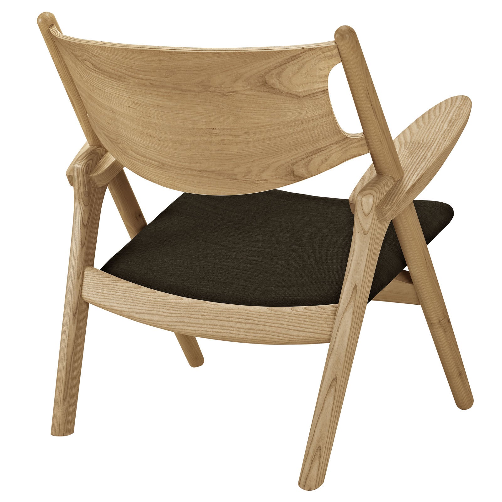Crescent Lounge Chair Natural Brown