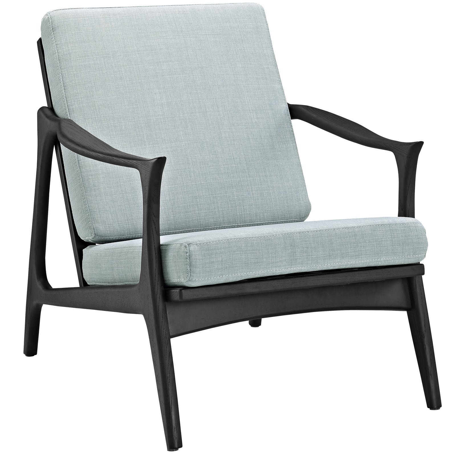 Pacific Armchair Black/Light Blue
