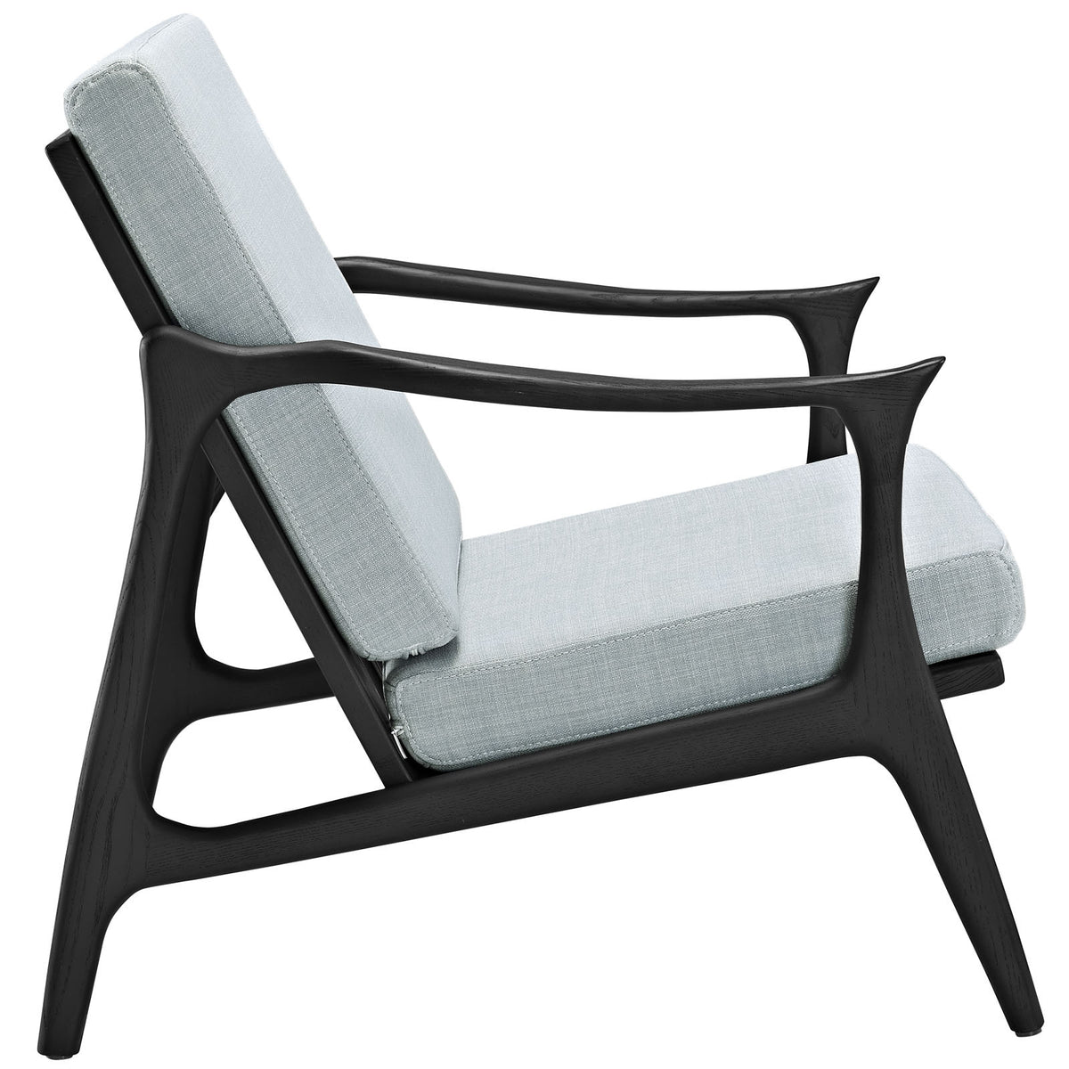 Pacific Armchair Black/Light Blue
