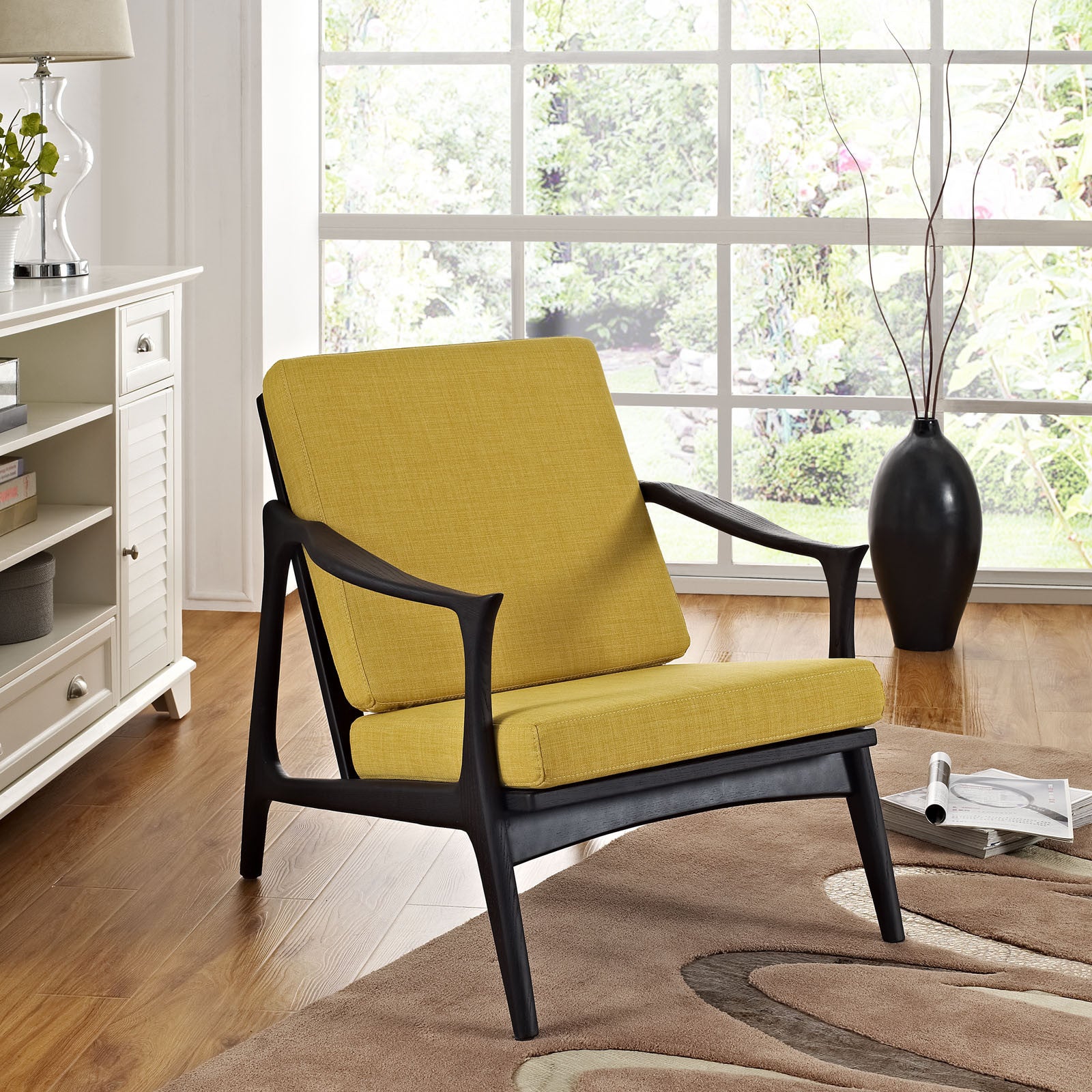 Pacific Armchair Black/Yellow