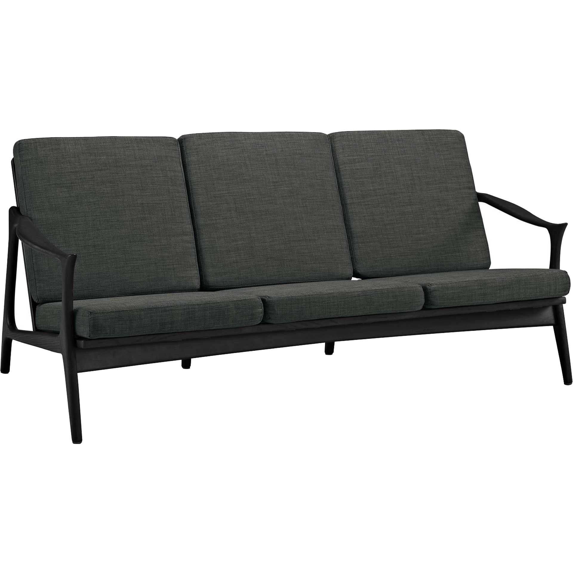 Pacific Sofa Black Gray