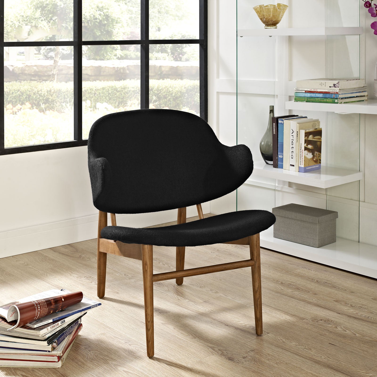 Sussex Lounge Chair Maple Black