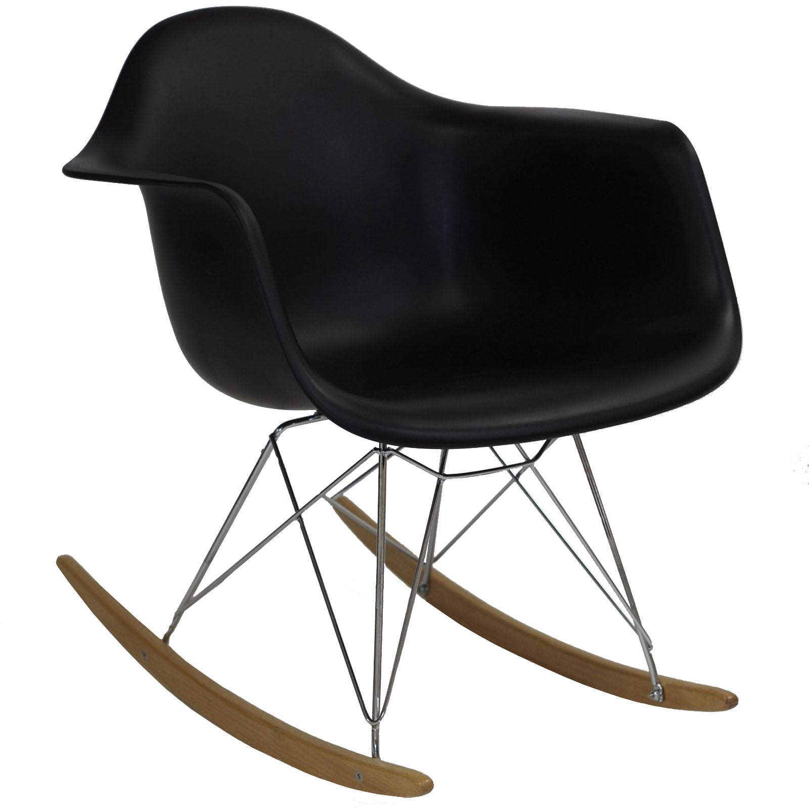 Rocking Lounge Chair Black