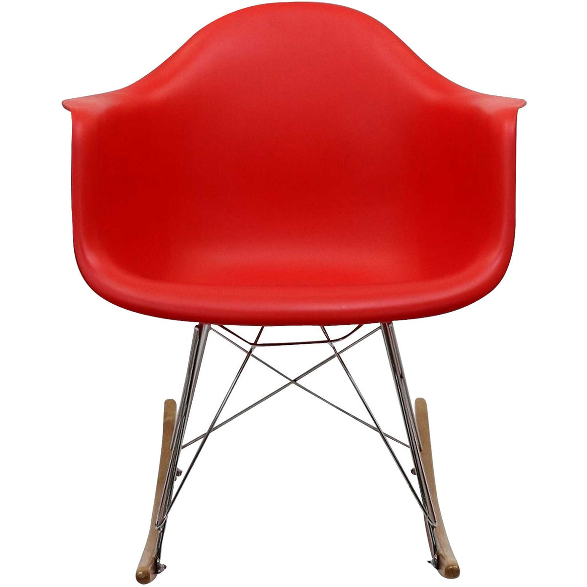 Rocking Lounge Chair Red
