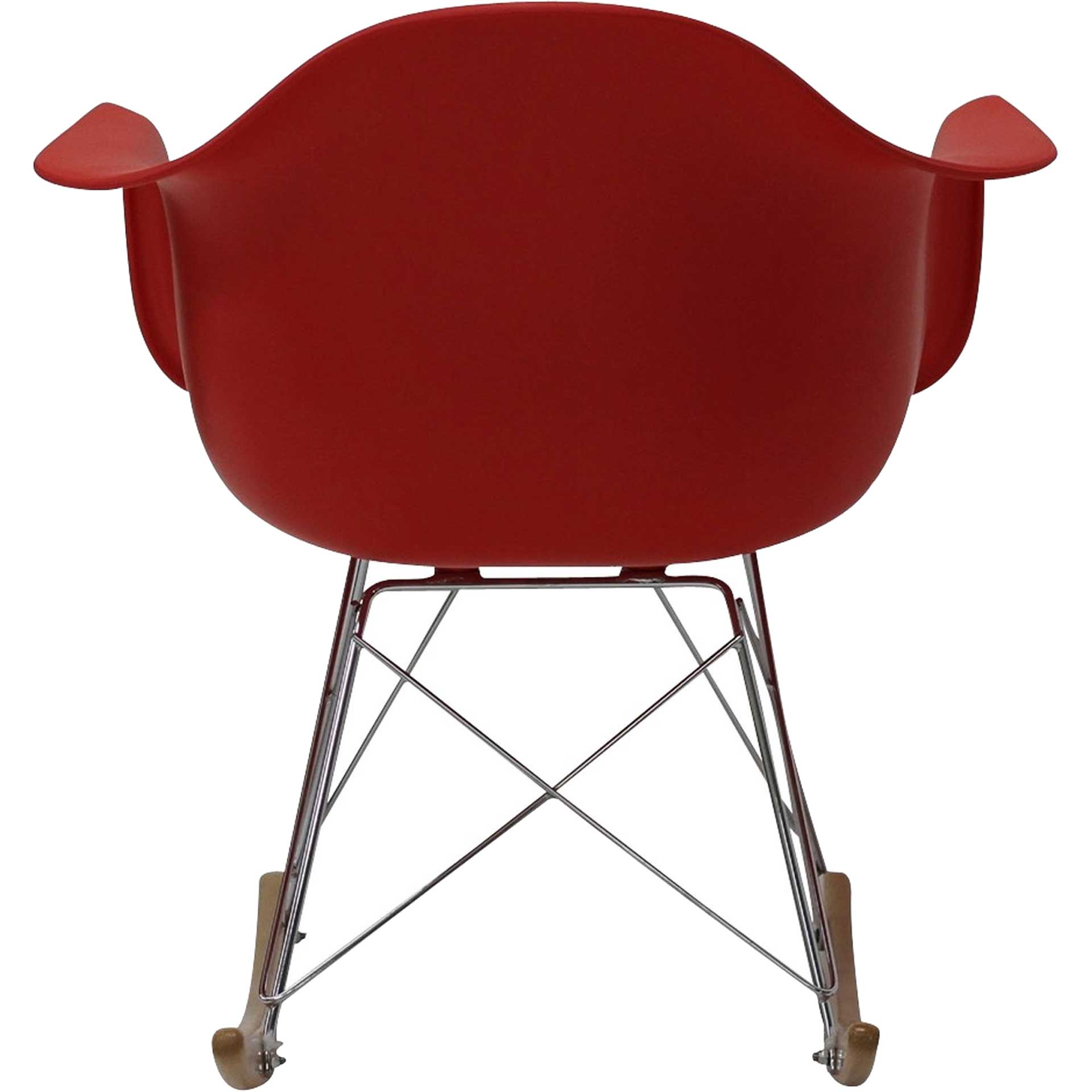 Rocking Lounge Chair Red