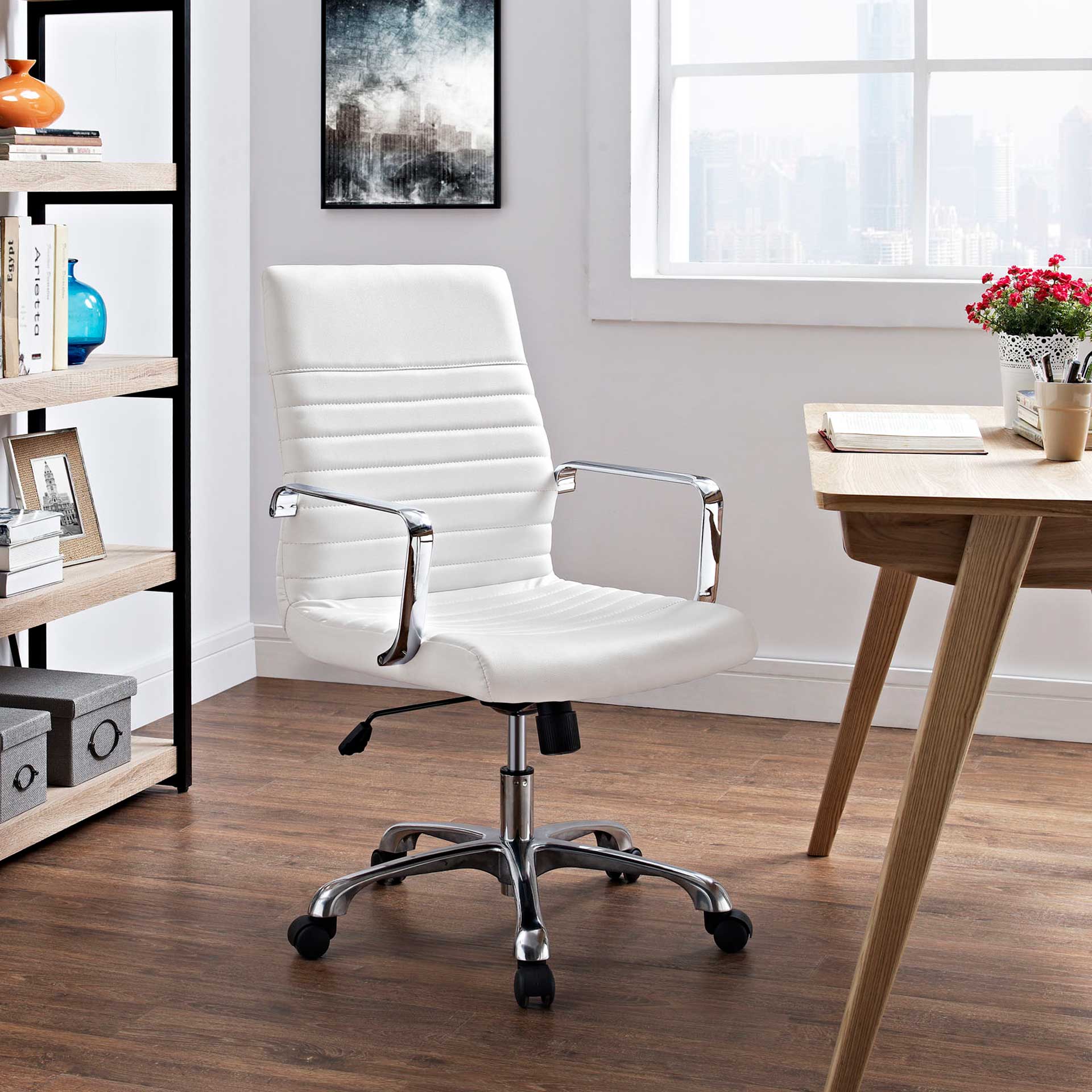 Fisher Mid Back Office Chair White