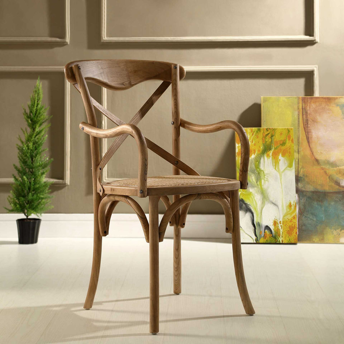Gentry Dining Armchair Walnut