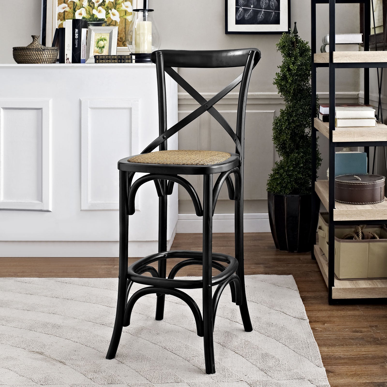Gentry Bar Stool Black
