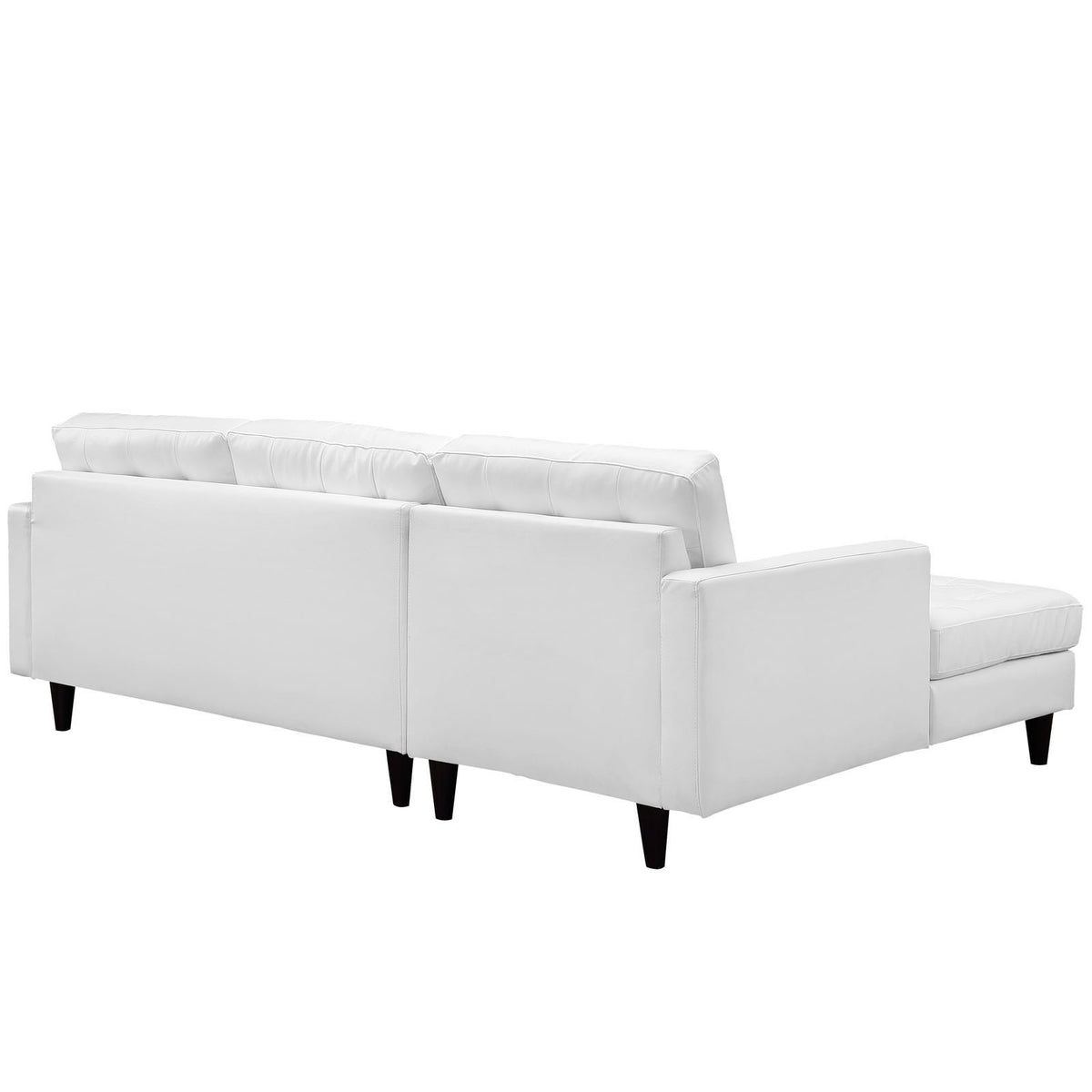 Era Leather Sectional Sofa White