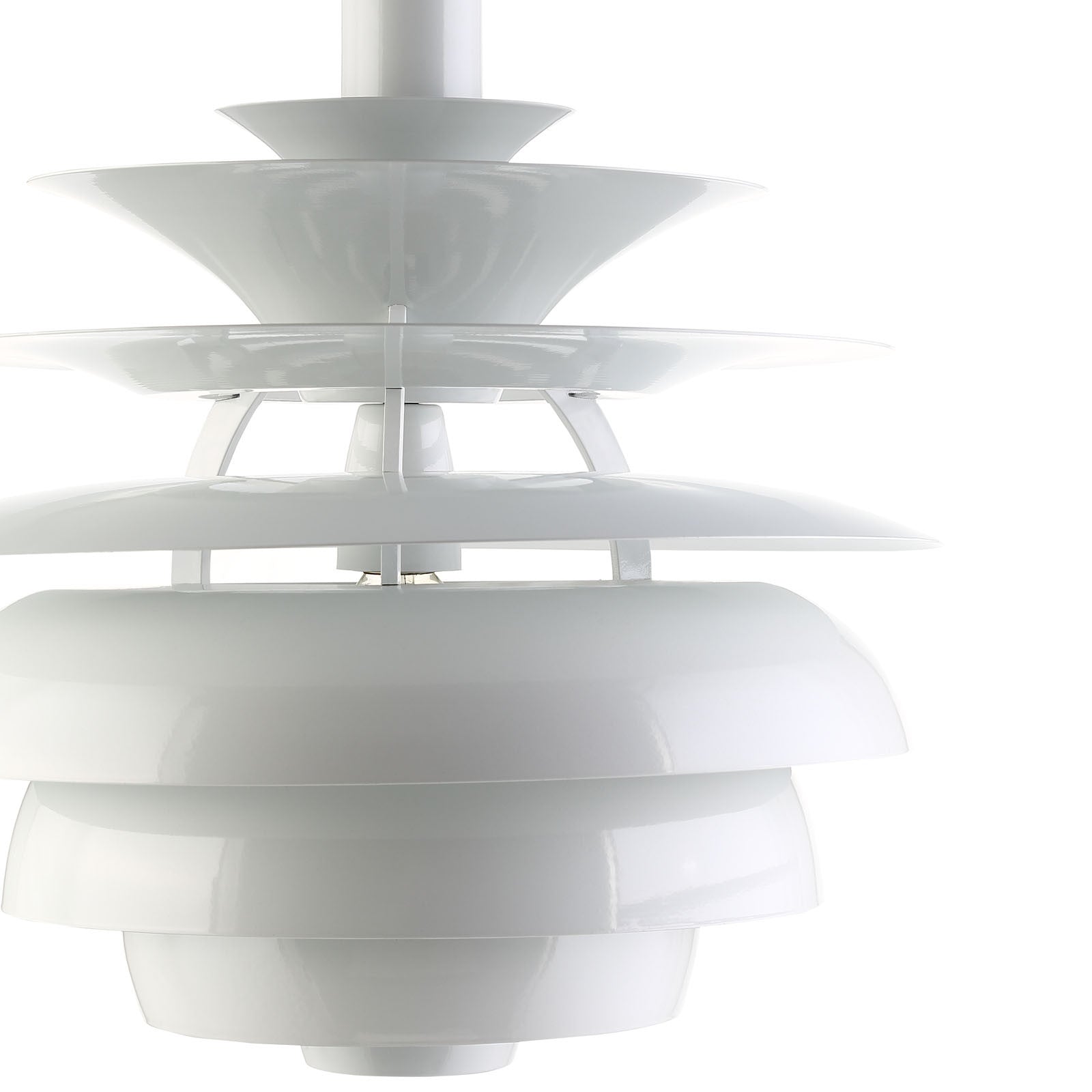 Render 17" Stainless Steel Chandelier White
