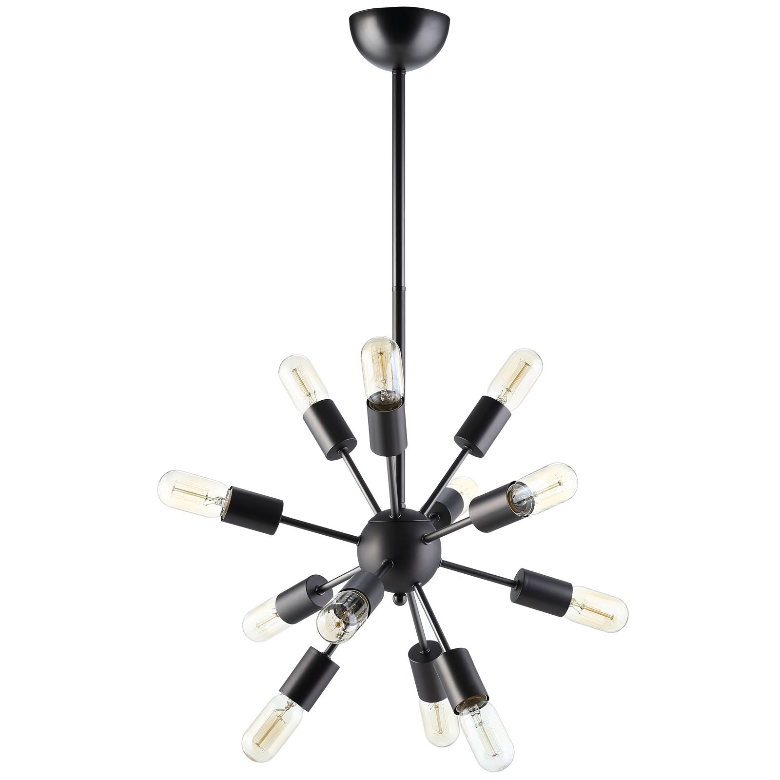 Space Metal Chandelier Black