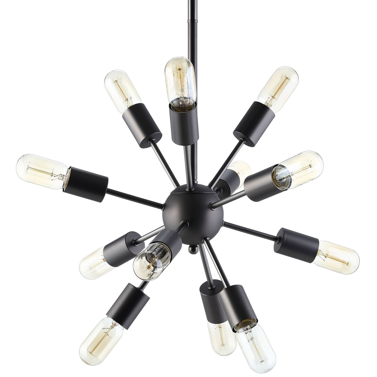 Space Metal Chandelier Black