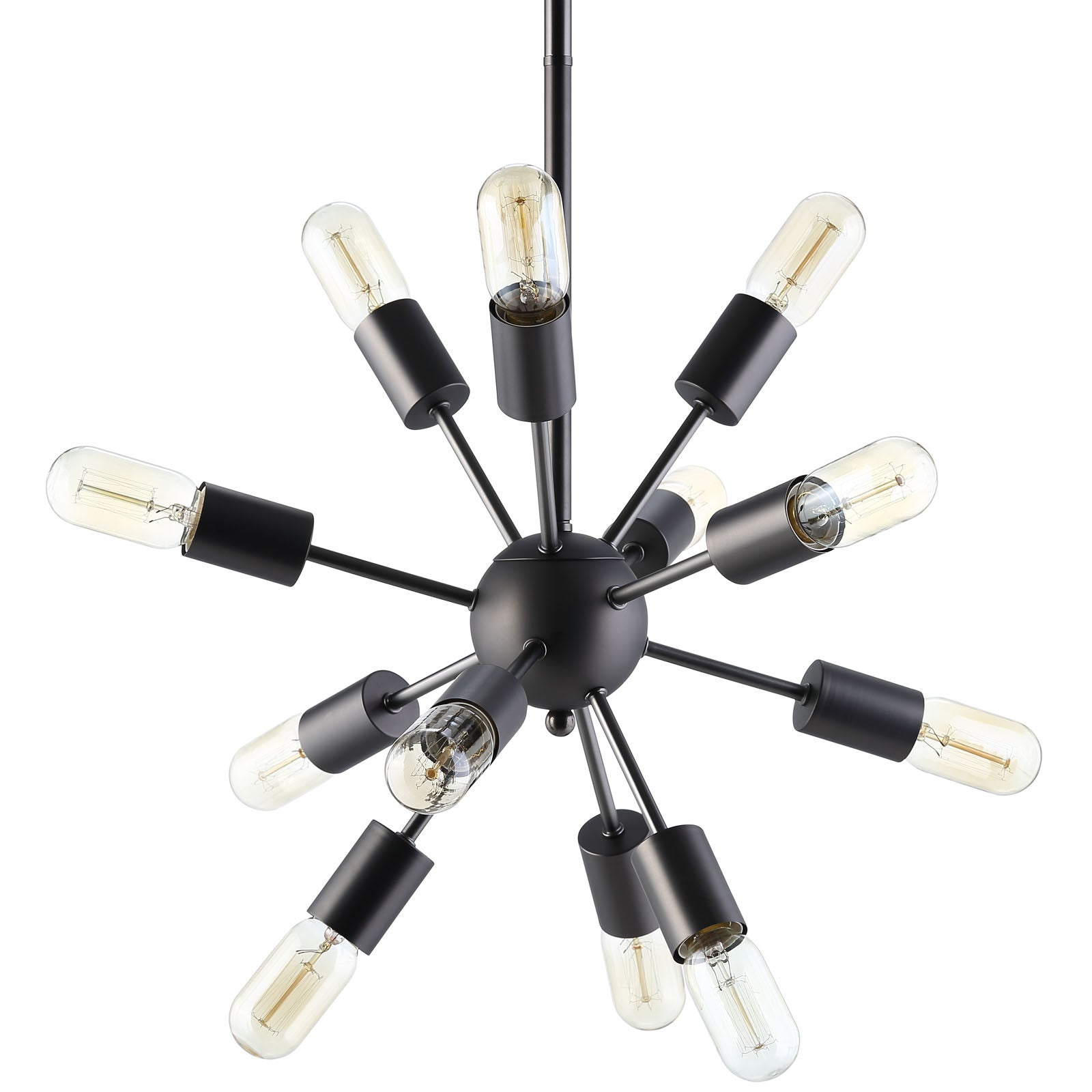 Space Metal Chandelier Black