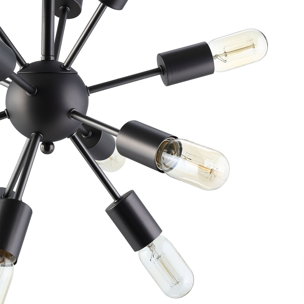 Space Metal Chandelier Black