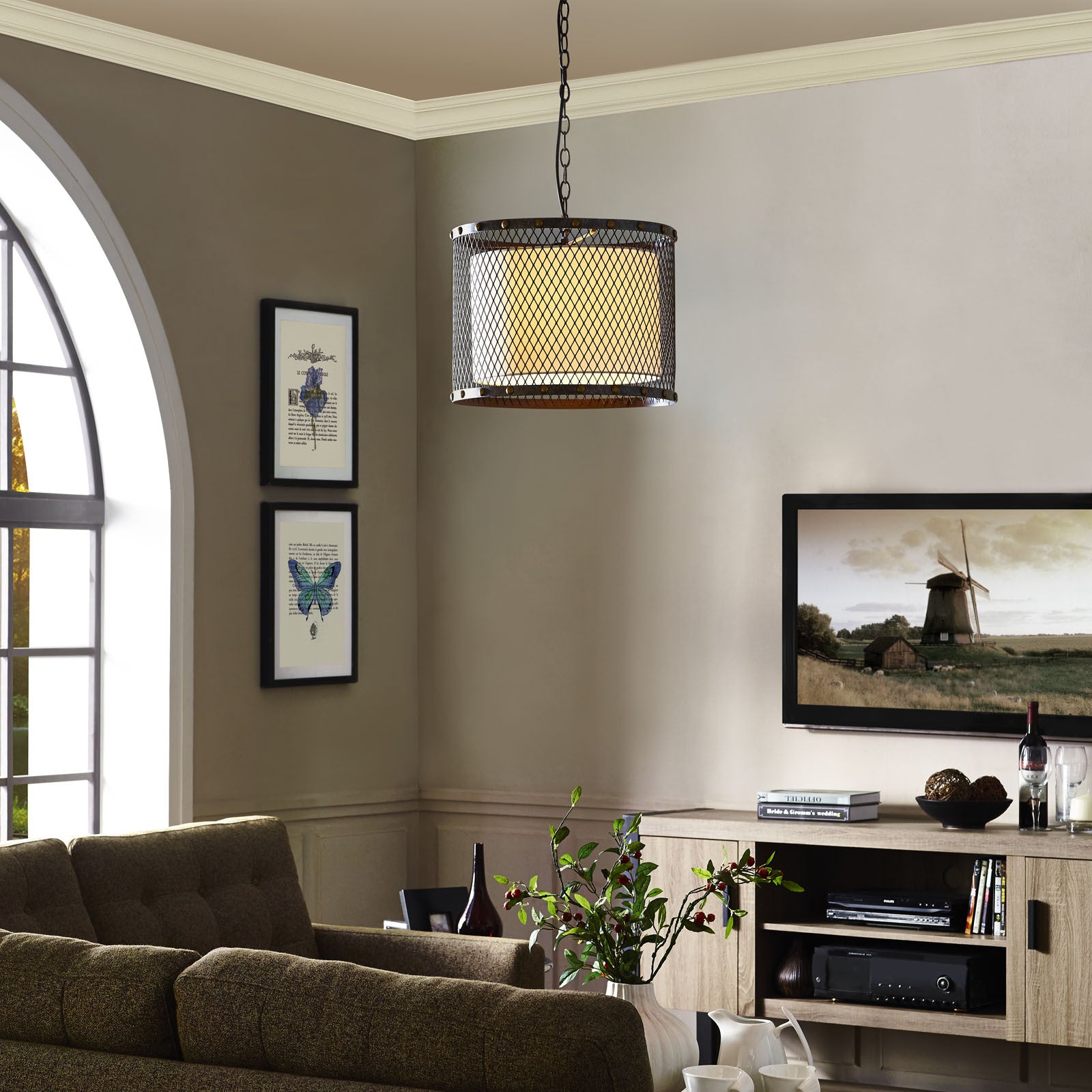 Foresight Chandelier Antique Silver