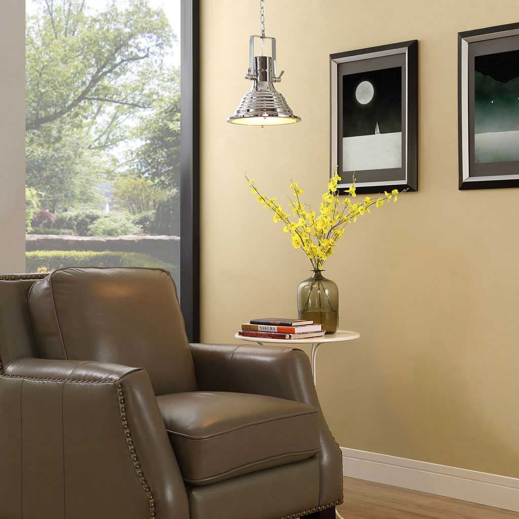 Beacon Stainless Steel Ceiling Fixture Silver