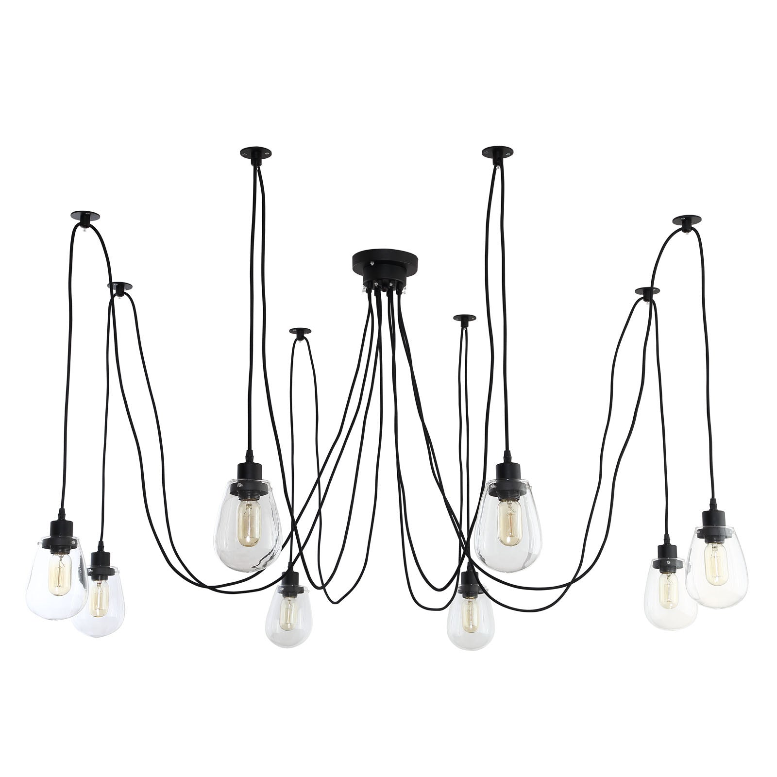Epee Chandelier Black