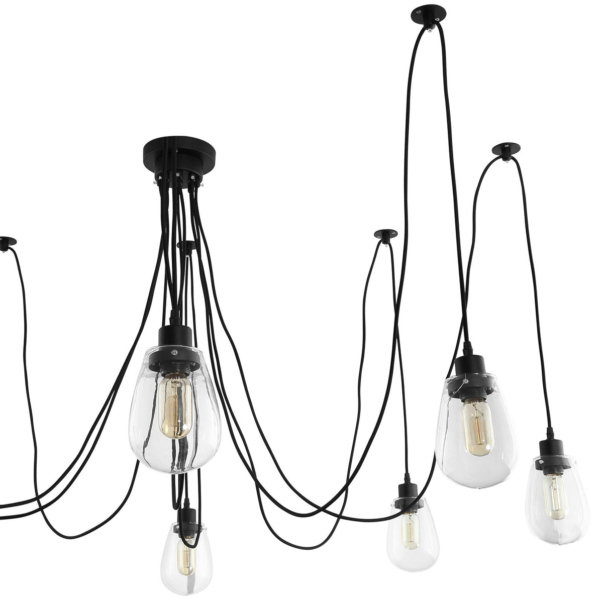 Epee Chandelier Black