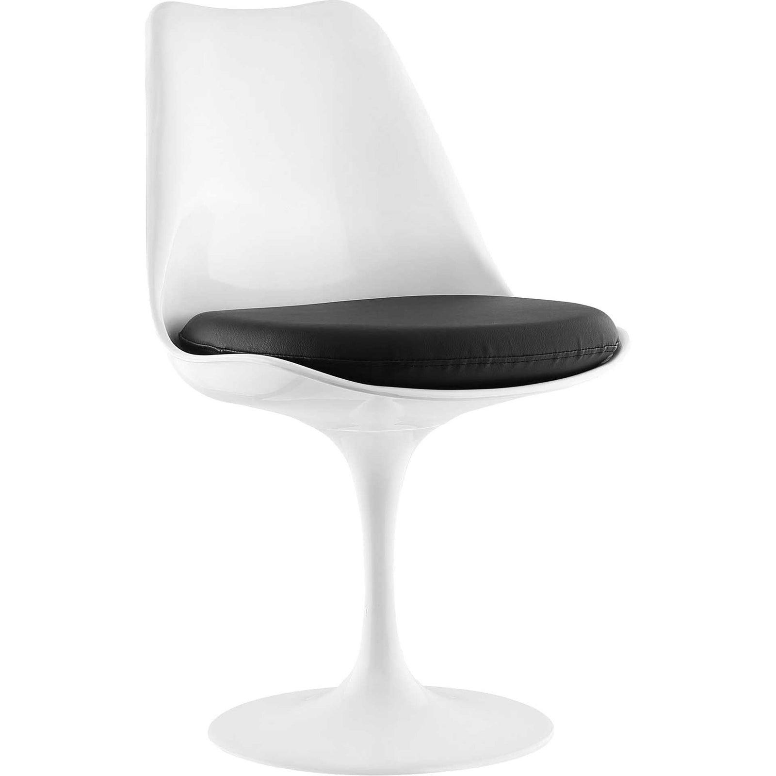 Lore Dining Vinyl Side Chair Black