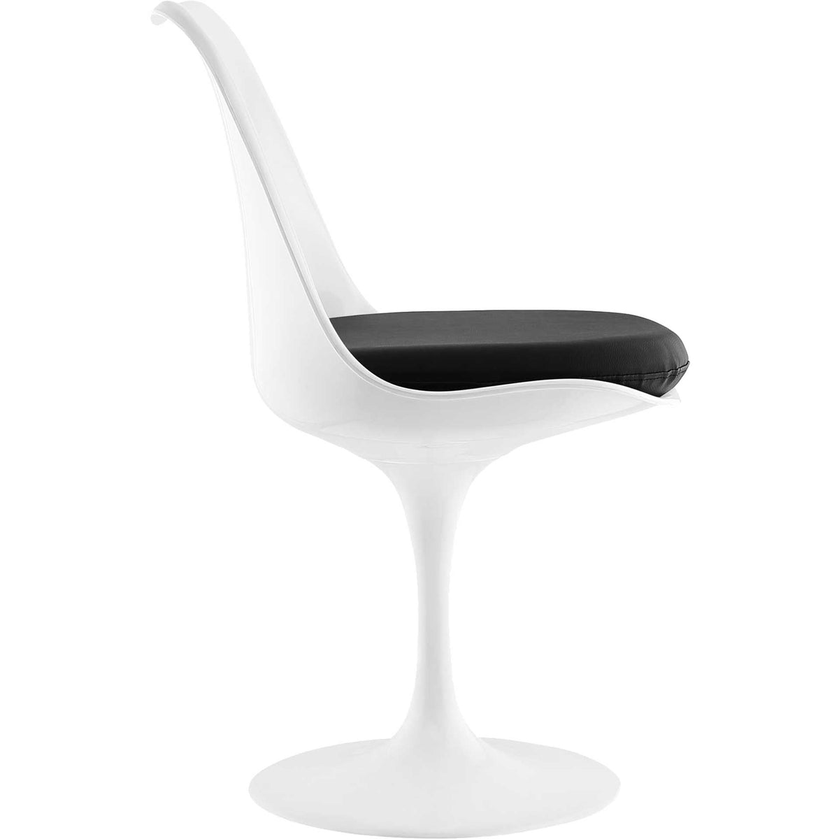 Lore Dining Vinyl Side Chair Black
