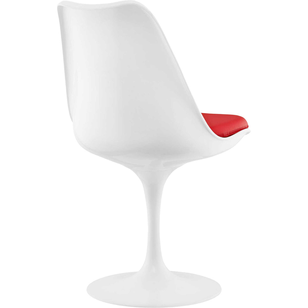 Lore Dining Vinyl Side Chair Red