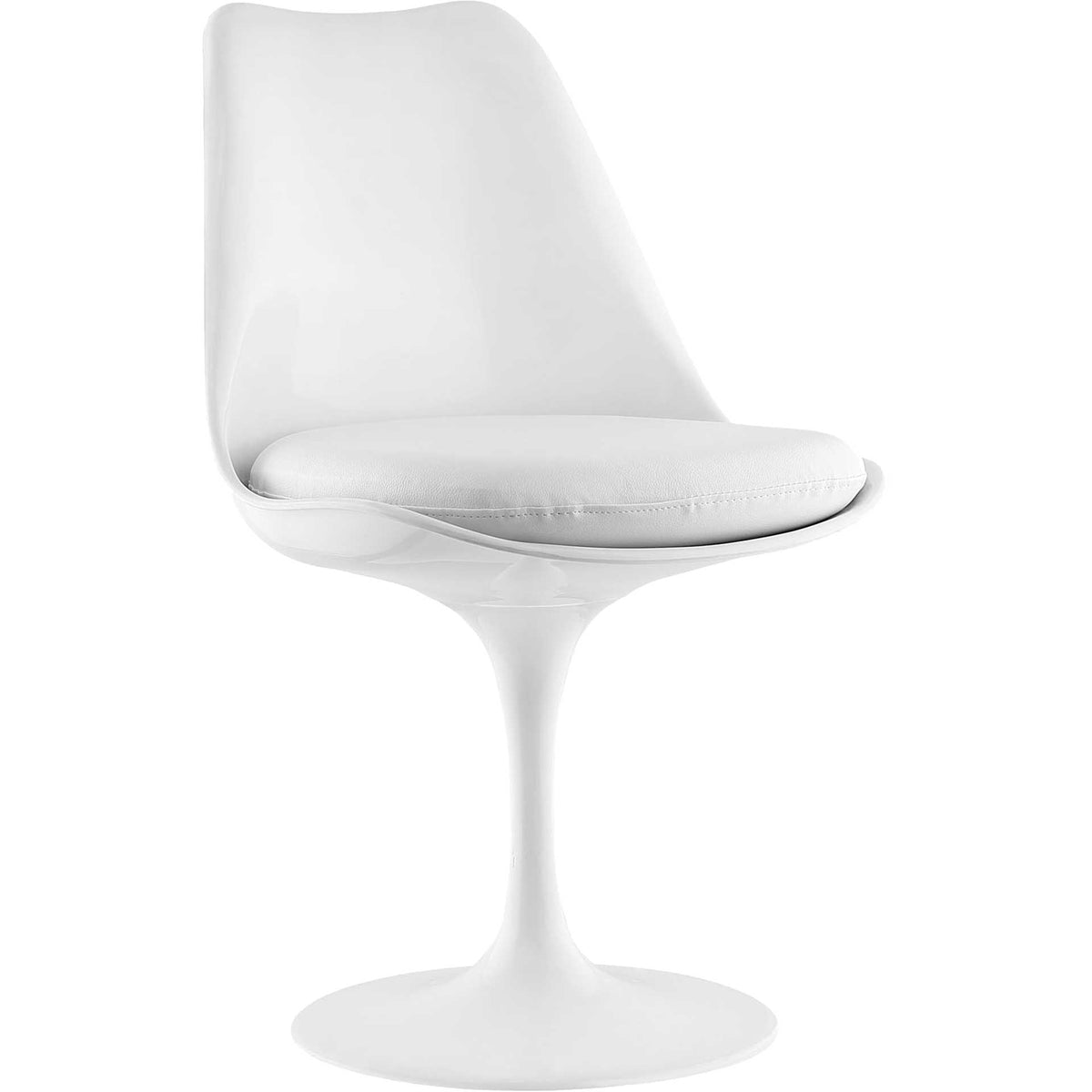 Lore Dining Vinyl Side Chair White