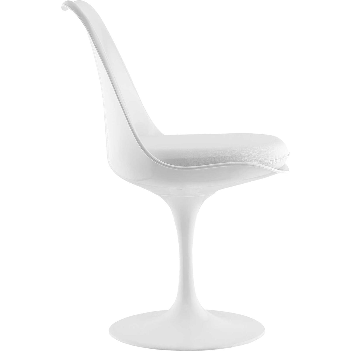 Lore Dining Vinyl Side Chair White
