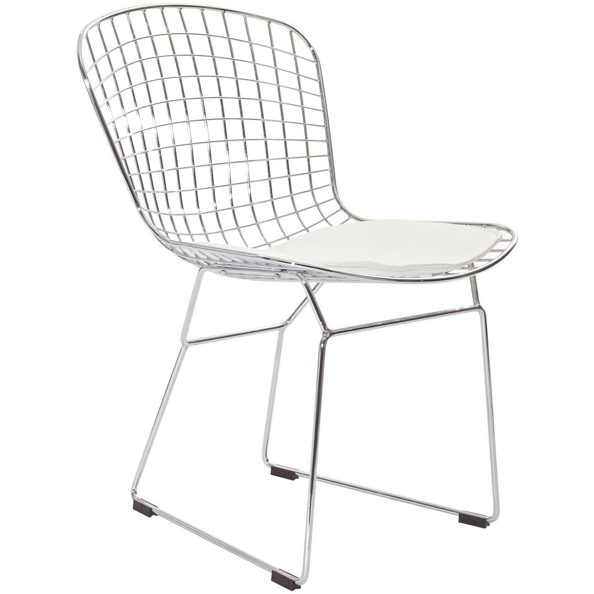 Cross Side Chair White