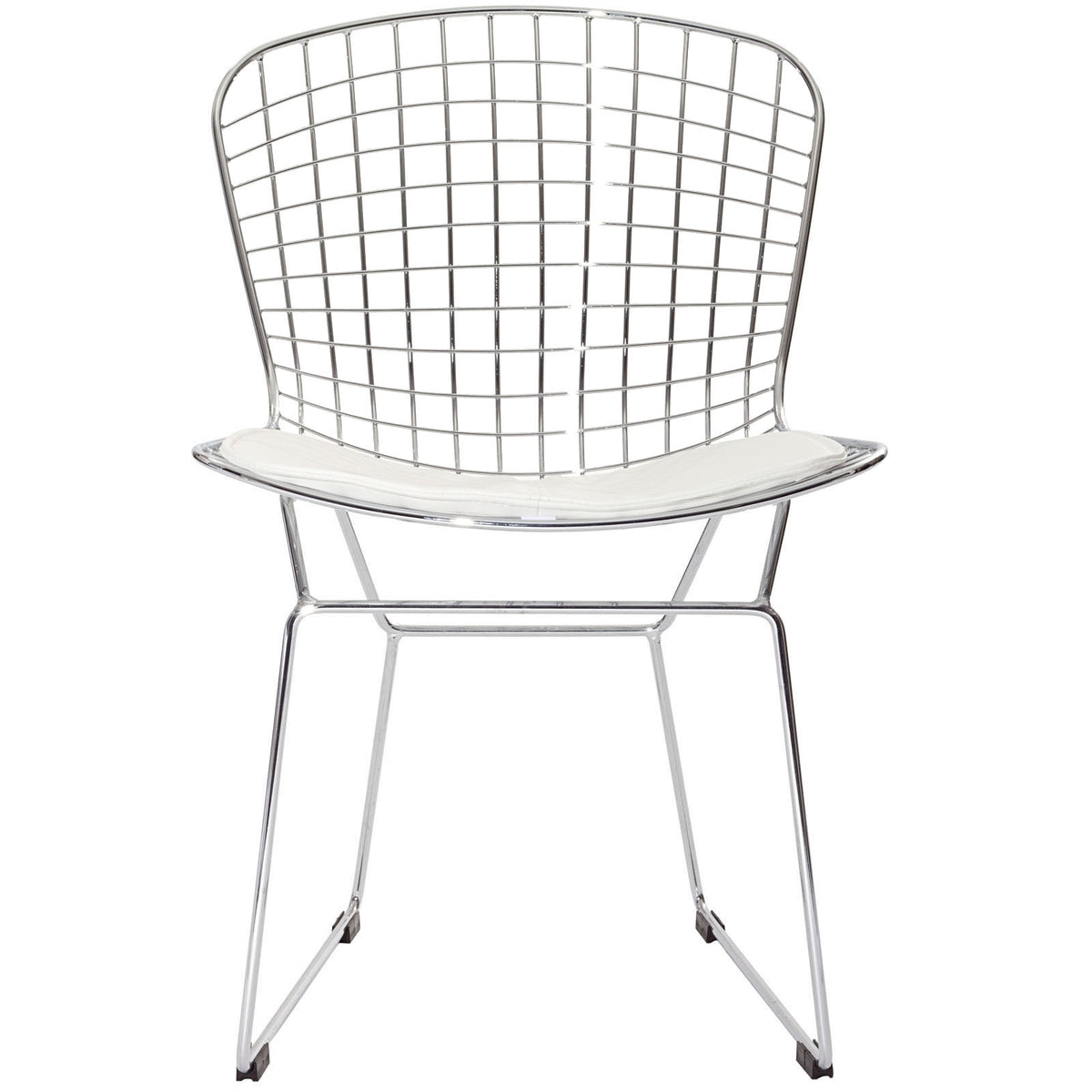 Cross Side Chair White